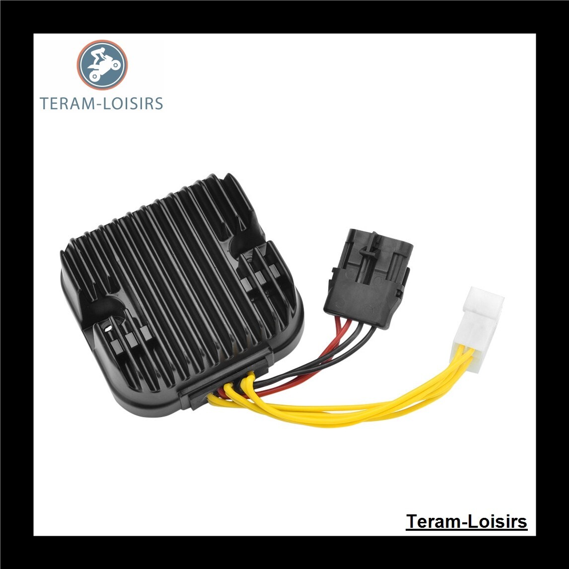 Régulateur de tension Polaris Frontier Classic 2003 2004 en aluminium noir