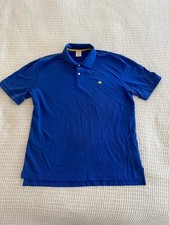 Brooks Brothers Performance Polo Shirt Men's Large Blue Slim Fit Preppy Stretch