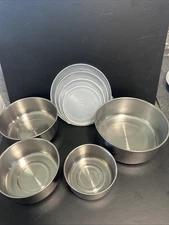 8 - Piece Nesting Stainless-Steel Bowls and Lids Set 4 Bowls With Lids