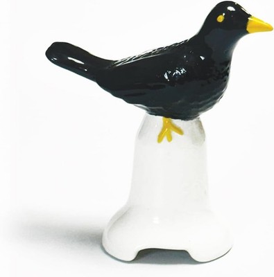 Fox Run Blackbird Pie Vent Ceramic Pie Bird Baking Tool(1.75  X 3  X 3.25 ,Blak)