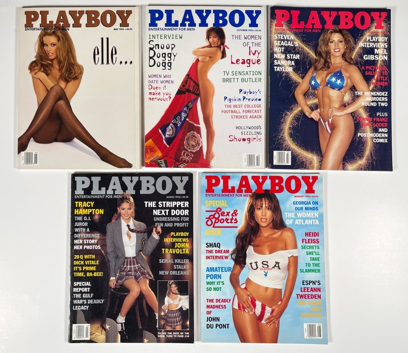 Playboy Magazines Lot — Elle MacPherson Issue + More — VG+