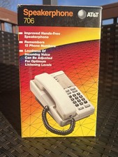 AT T Speakerphone 706 Corded Telephone Dove Gray NEW IN BOX