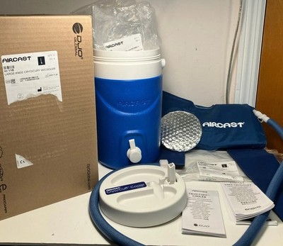 Aircast Cryo/Cuff Cooler COMPLETE SYSTEM Hose+SIZE LARGE Knee Ice Cuff +Booklets