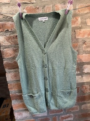 C est La Vie Strickweste S Grün Damen Weste