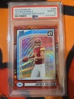 Jayden Daniels 2024 Panini Donruss #389 RC Optic Preview RED WAVE PSA 10 Rookie