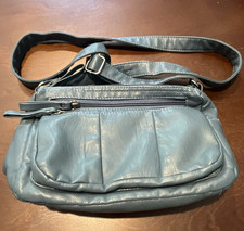 Blue Women s Shoulder/Crossbody Bag Zip Closu...