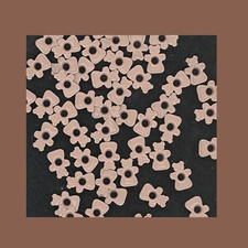 Set of 500 Light Brown GINGERBREAD GIRL Embossed Shaped Eyelets Christmas Santa