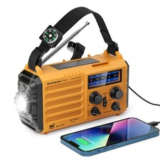 Radio meteorol gica de emergencia Alimentada por manivela solar NOAA