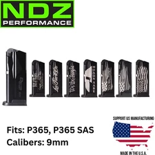 Sig Sauer P365 Magazine 9mm 10Rd Laser Engraved Choose Design