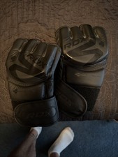 RDX MMA Gloves, Muay Thai, Grappling Gloves, Boxing Training, D-Cut Open Palm