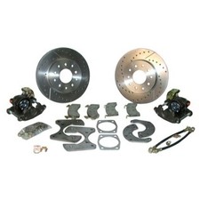 Master Power Rear Disc Brake Conversion Kit Mustang 65-73 W Drilled Slotted...