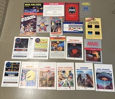 Vtg 1980s Atari Video Game Catalog Collection  Lot Of 20 Atari Force 3
