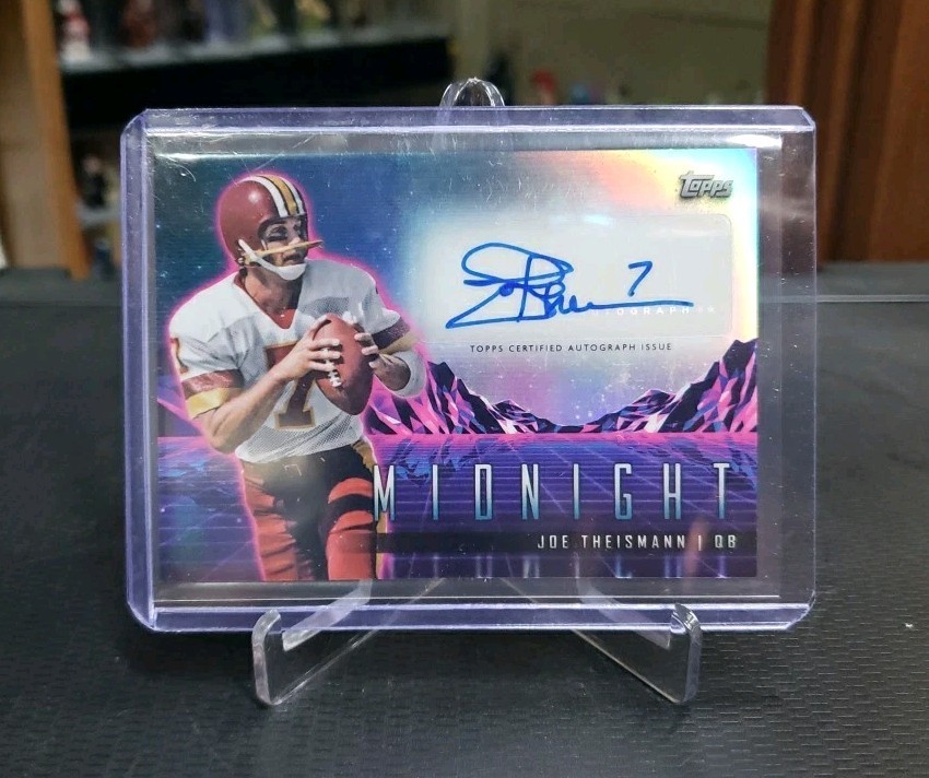 Joe Theismann 2024 Topps Midnight Football Horizon Signatures Auto Washington