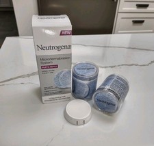 Neutrogena Microdermabrasion System 24 Refills Pads Rejuvenating Puffs Head New