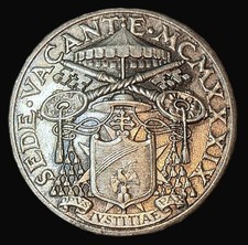Citta' del Vaticano - 10 Lire 1939 Sede Vacante | Moneta in Argento