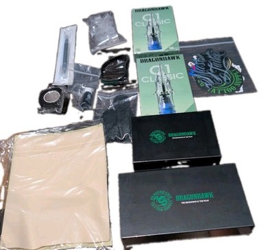 Dragonhawk Wireless Tattoo Gun Pen Machine Kit - Complete Beginner Tattoo Kit 