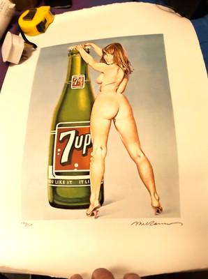 Mel Ramos - 7up Werbung signiert & nummeriert 170/500 Kunstdruck NEU + Zertifikat