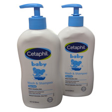 2 X Cetaphil Baby Moisturizing Aloe Vera Body Wash Shampoo, Organic Calendula