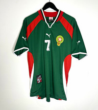 PUMA Morocco National Team #7 Hadji Soccer Jersey Men XL 2000 Vintage rare