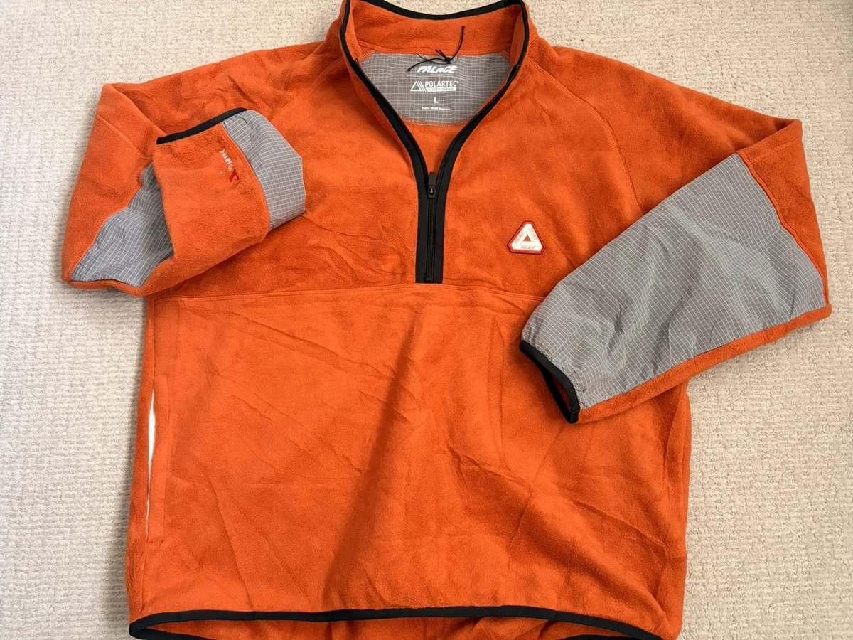Palace Polartec 1/4 Zip Jacket Orange Size Large L Skateboards 