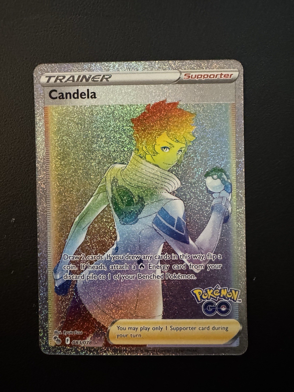 POKEMON TCG CANDELA 83/78 POKEMON GO RAINBOW RARE!!