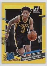 2023-24 Panini Donruss Rated Rookie Yellow Flood Keyonte George #244 1a1r