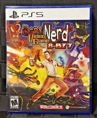 NEW sealed ANGRY VIDEO GAME NERD 8-BIT Playstation 5 AVGN Limited Run LRG PS5
