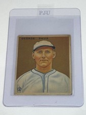 1933 GOUDEY #236 GEORGE DAVIS UNGRADED GOOD+ NEW YORK GIANTS OUTFIELDER