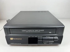 White Westinghouse Video Cassette Player WVCP-8000 AC/DC Tested Works No Remote