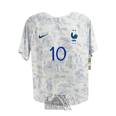Kylian Mbappe Autographed 2022 France White Nike Soccer Jersey