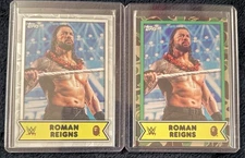 2025 Topps WWE X Bape #4 Roman Reigns Green Camo AND White Camo Parallel!🔥