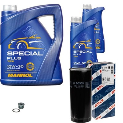 BOSCH Ölfilter 7L MANNOL Special Plus 10W-30 für Audi A6 Avant S6 quattro 4.2