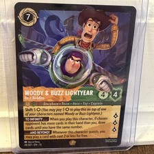Woody Buzz Lightyear Best Buddies 28/207 Cold Foil Lorcana Attack of the Vine