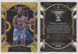 2020-21 Panini Select Concourse Gold Wave Prizm James Harden #12