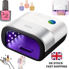 48W SUN3 LED UV Nail Lamp, 4 Timer Settings with Digital Display Gel Dryer UK