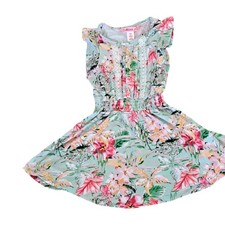Girl's 1st Kiss Mint Green Floral And Lace Dress Size 6 Medium NWOT