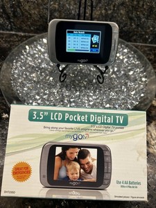 MyGoTV 3.5" LCD Portable Pocket Digital TV DHT235D - 4 AA Batteries. It Works