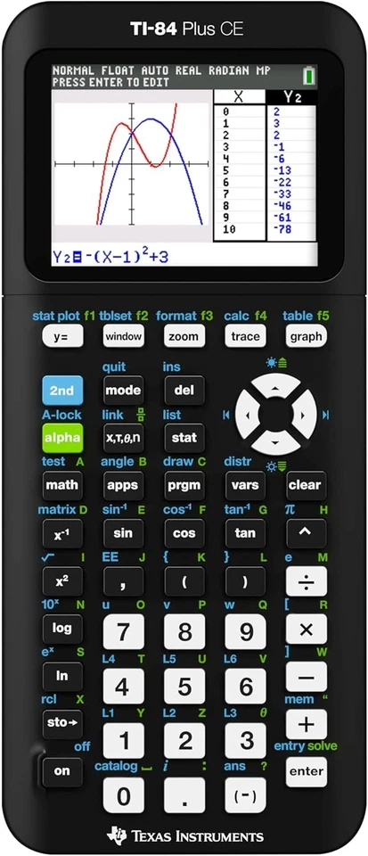 TI-84 Plus  Calculator - High-Resolution Display - Image 3 of 4
