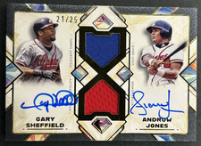 2025 Topps Diamond Icons - Andruw Jones & Gary Sheffield #DPAR-SJ Dual AUTO /25
