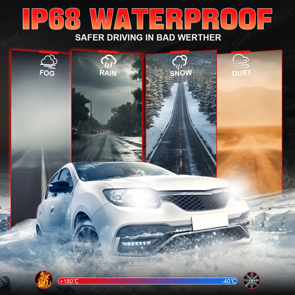 Светодиодные фары высоты низкий + противотуманные лампы супер яркий для Peugeot 307 2005-2008 - Изображение 2 из 4