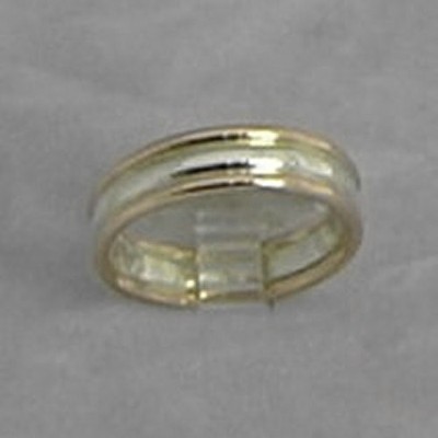 LR515 - 9ct yellow gold and sterling Silver filigree ring