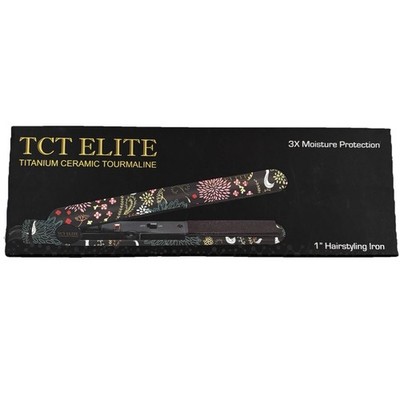 TCT Elite Flat Iron Titanium Ceramic Hair Straightener 1'' HST061CF New In Box