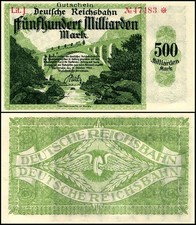 Germany 500 Milliarden - Billion Mark, 1923, P-S1276a.2, UNC