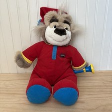 VTG 1997 Tyco Bedtime Bubba Talking Plush Sleeptime Bear With Flashlight -Tested