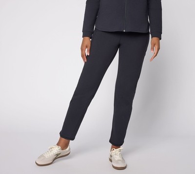 Denim & Co. Active Regular Duo Stretch Straight Leg Pants Black M New