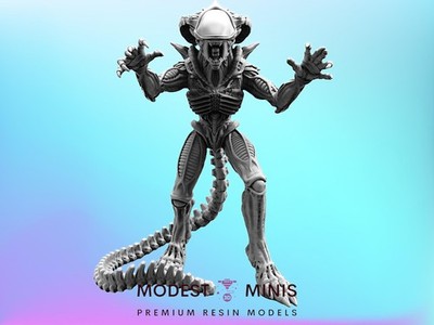 Xeno Praetorian J - 32mm Scale Alien Miniature | RPG | Sci fi | AvP | Papsikels