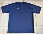Under Armour 3 Button Baseball Shirt Navy Blue XL Men's Shirt