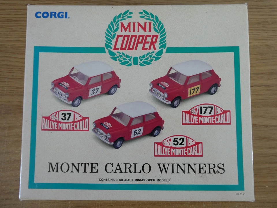 CORGI CLASSICS MINI COOPER MONTE CARLO RALLY WINNERS CAR MODEL SET 97712 1:43 - Image 2 of 4