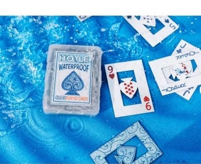 Hoyle Clear Plastic Playing cards , water proof and durable (6) DECKS