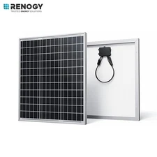 Renogy 50W 12V Solar Panel Monocrystalline High-Efficiency For RV Marine Battery